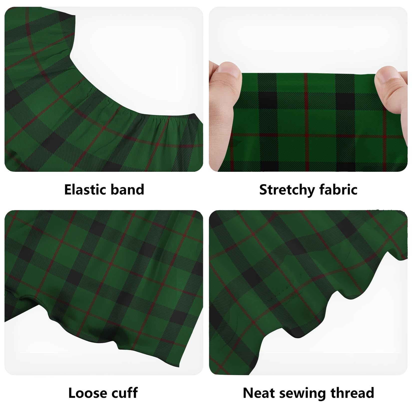 Kincaid Tartan Off Shoulder Long Dress - Tartanvibesclothing