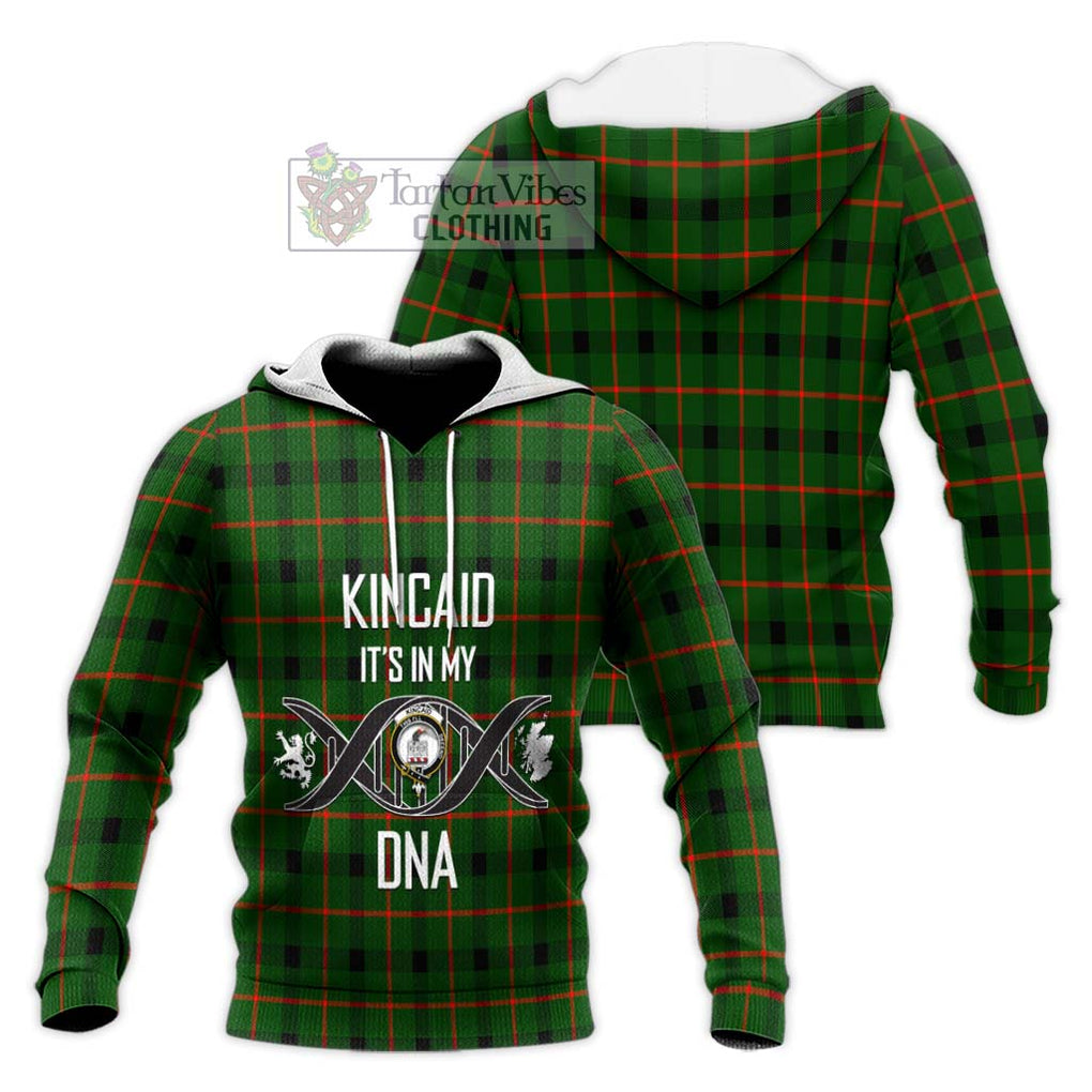 Kincaid Modern Tartan Knitted Hoodie with Family Crest DNA In Me Style Unisex Knitted Pullover Hoodie - Tartanvibesclothing Shop