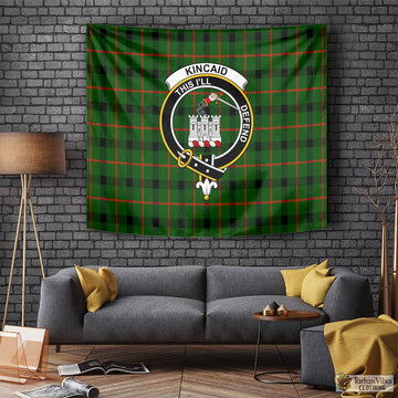 Kincaid Modern Tartan Tapestry Wall Hanging and Home Decor for Room with Family Crest