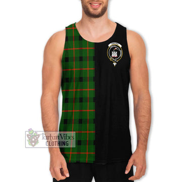 Kincaid Modern Tartan Men's Tank Top with Family Crest and Half Of Me Style