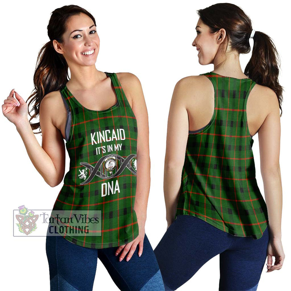 Kincaid Modern Tartan Women's Racerback Tanks with Family Crest DNA In Me Style 4XL - Tartanvibesclothing Shop