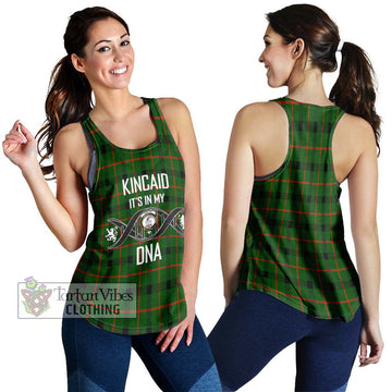 Kincaid Modern Tartan Women's Racerback Tanks with Family Crest DNA In Me Style