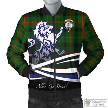 Kincaid Modern Tartan Bomber Jacket with Alba Gu Brath Regal Lion Emblem