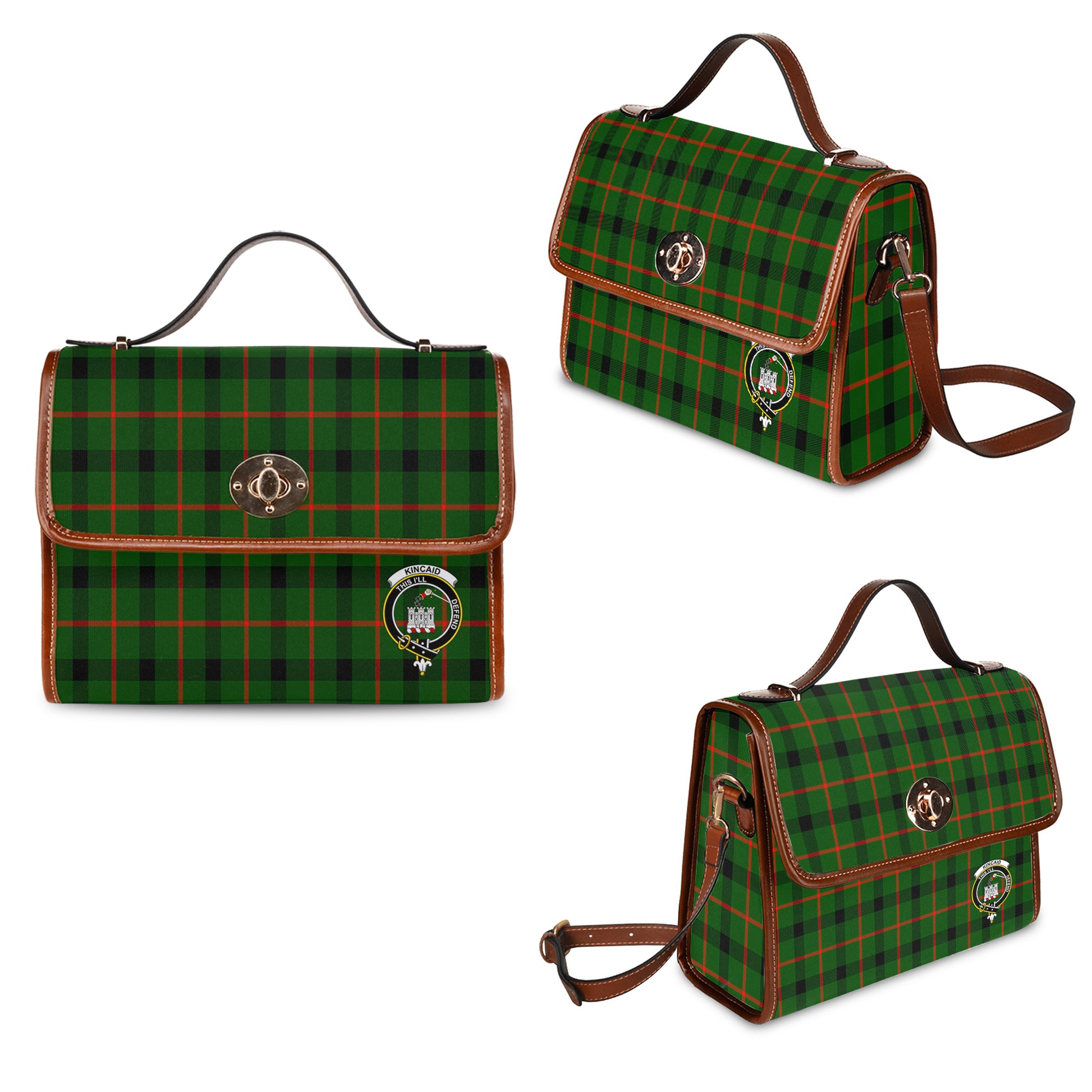 kincaid-modern-tartan-leather-strap-waterproof-canvas-bag-with-family-crest