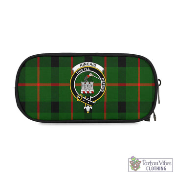 Kincaid Modern Tartan Pen and Pencil Case with Family Crest