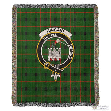 Kincaid Modern Tartan Woven Blanket with Family Crest