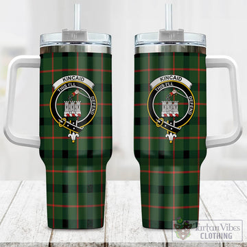 Kincaid Modern Tartan and Family Crest Tumbler with Handle