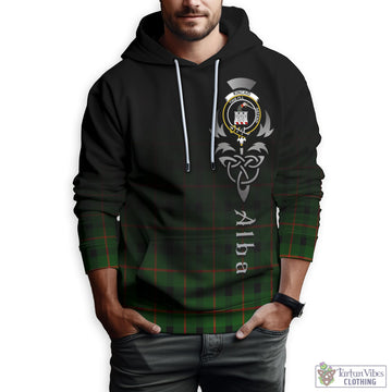 Kincaid Modern Tartan Hoodie Featuring Alba Gu Brath Family Crest Celtic Inspired