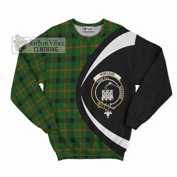 Kincaid Modern Tartan Sweatshirt with Family Crest Circle Style