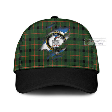 Kincaid Modern Tartan Classic Cap with Family Crest In Me Style