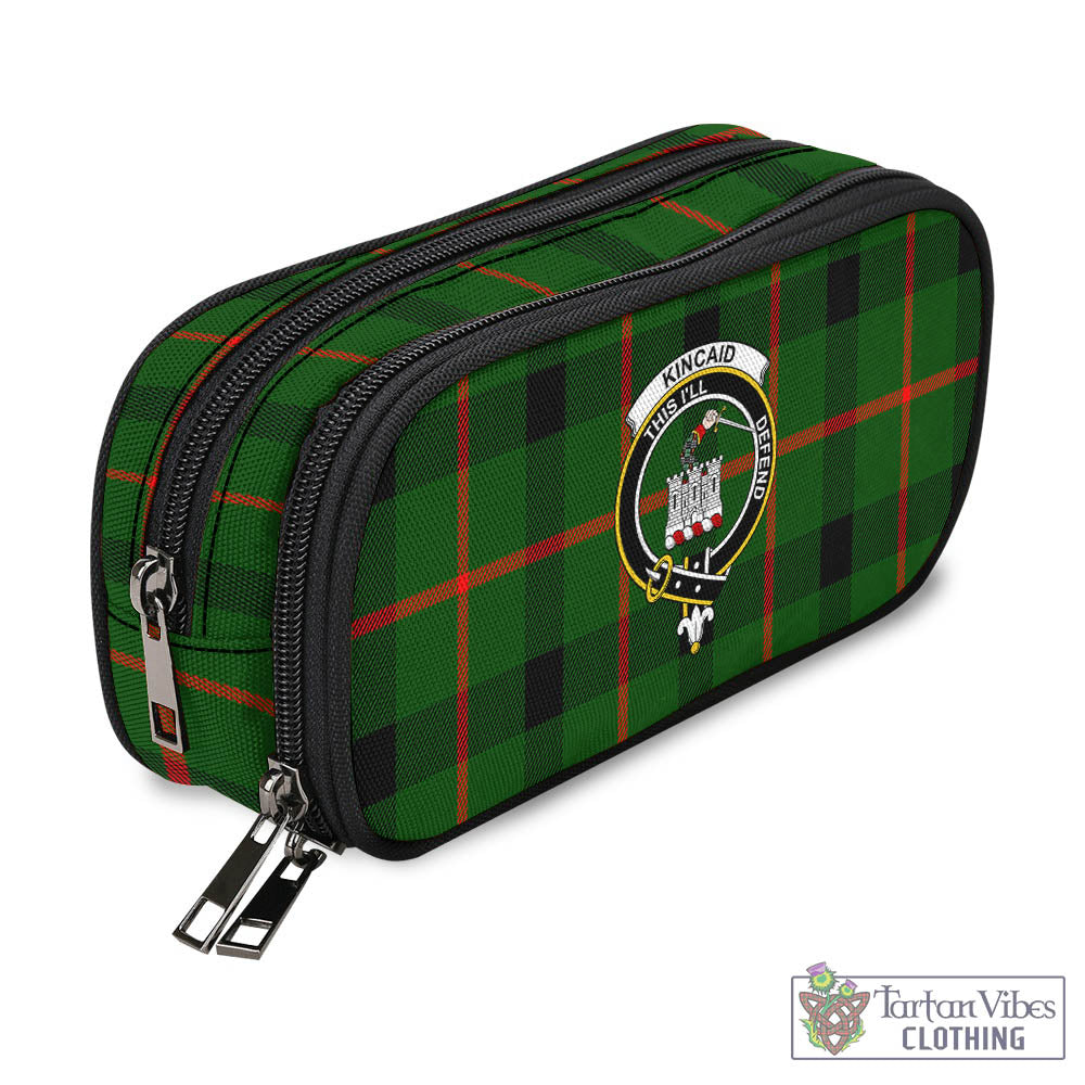 Tartan Vibes Clothing Kincaid Modern Tartan Pen and Pencil Case with Family Crest