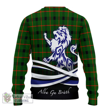 Kincaid Modern Tartan Ugly Sweater with Alba Gu Brath Regal Lion Emblem