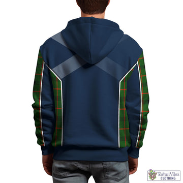 Kincaid Modern Tartan Hoodie with Family Crest and Scottish Thistle Vibes Sport Style