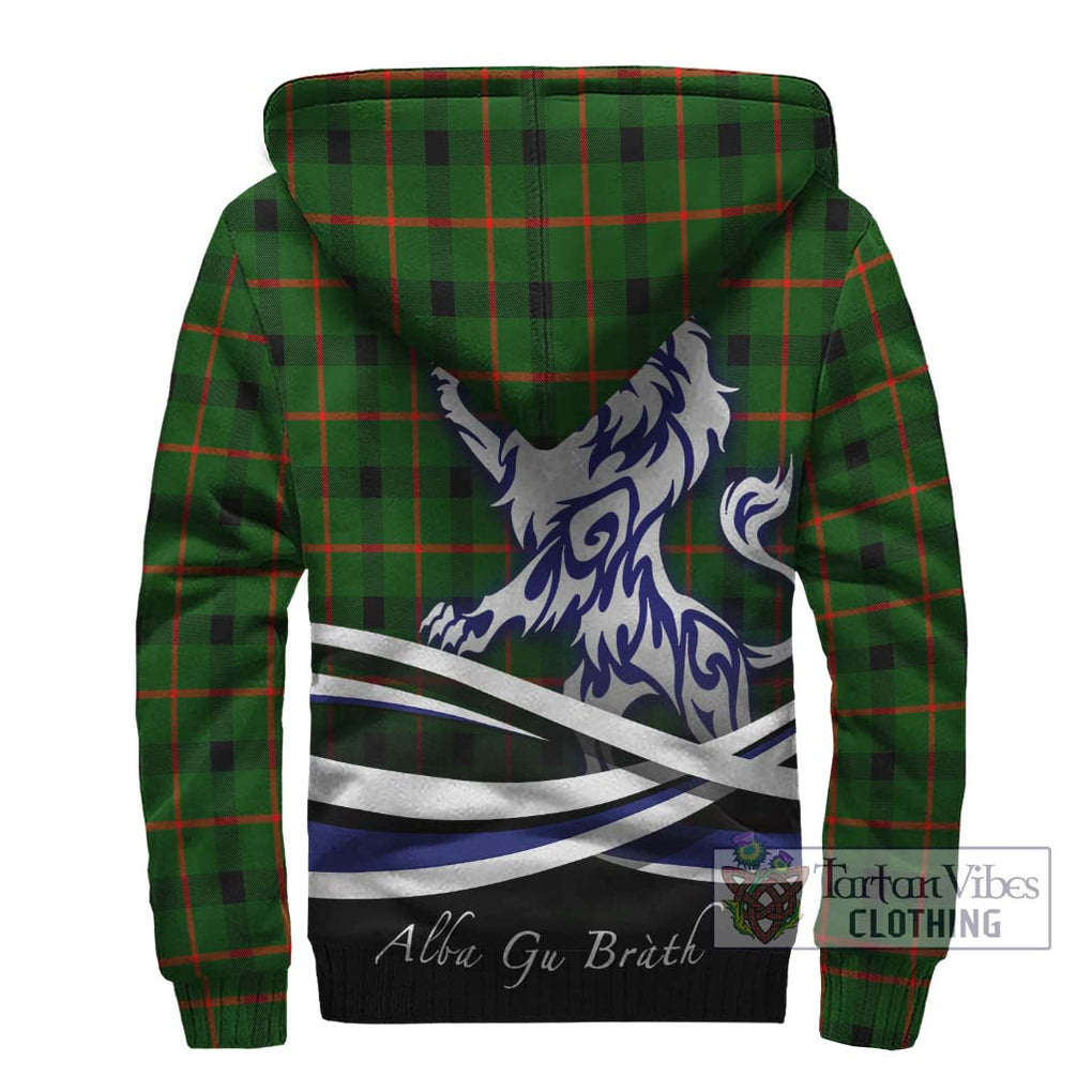 Kincaid Modern Tartan Sherpa Hoodie with Alba Gu Brath Regal Lion Emblem - Tartanvibesclothing Shop