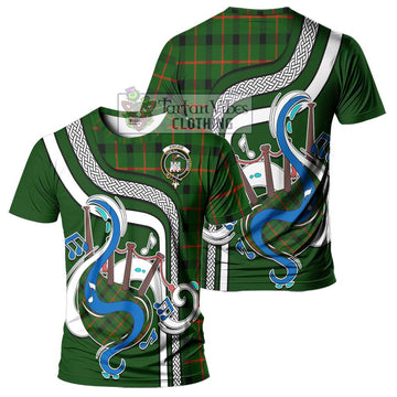 Kincaid Modern Tartan T-Shirt with Epic Bagpipe Style