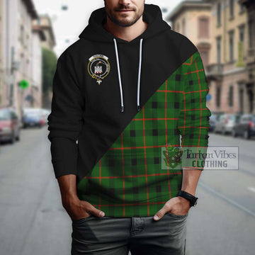 Kincaid Modern Tartan Hoodie with Family Crest and Military Logo Style