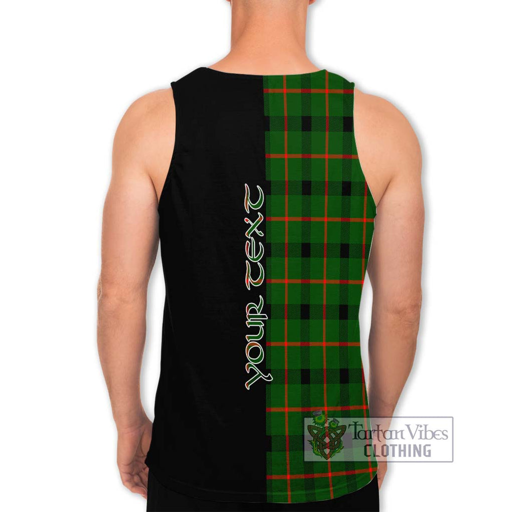 Kincaid Modern Tartan Men's Tank Top with Family Crest and Half Of Me Style - Tartanvibesclothing Shop