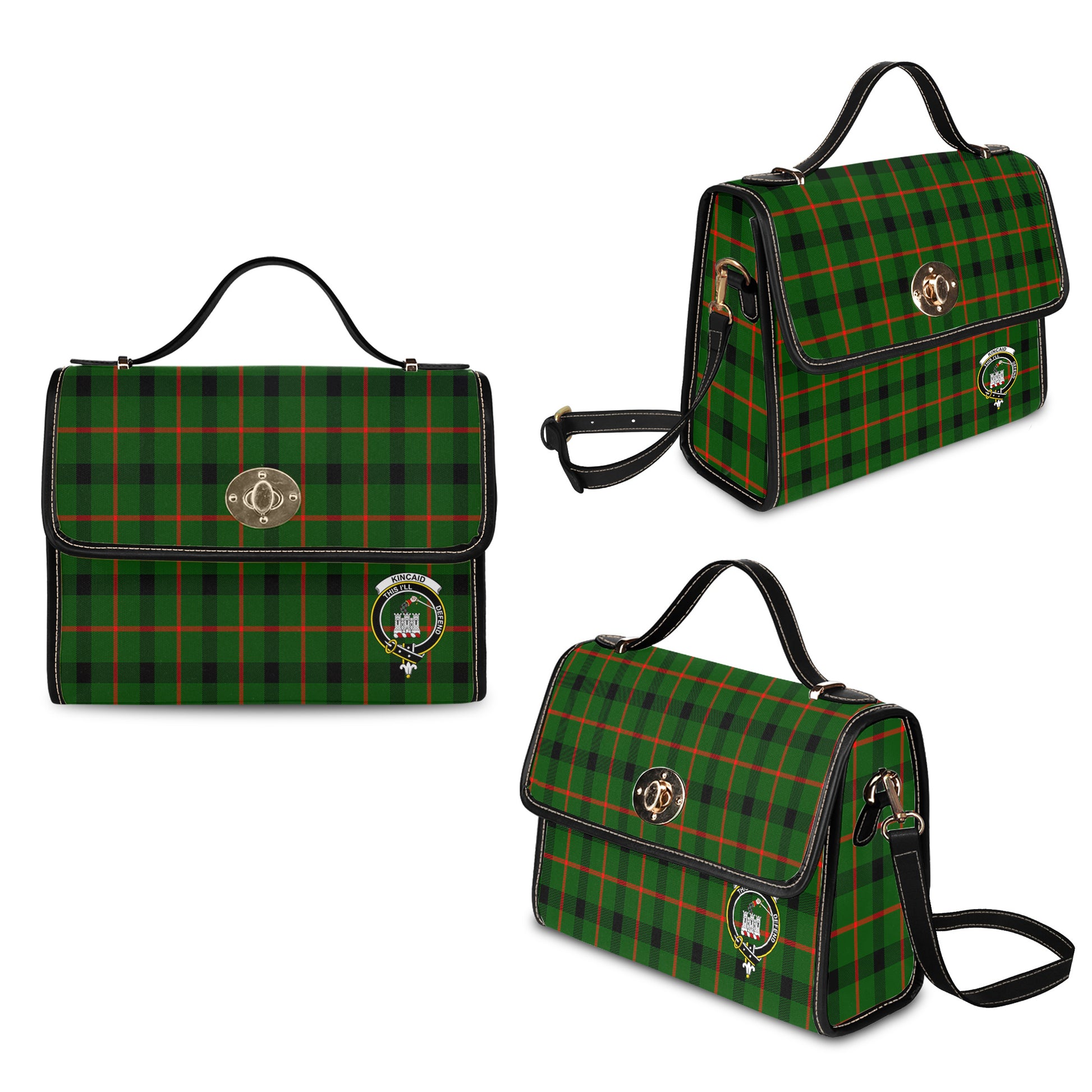 kincaid-modern-tartan-leather-strap-waterproof-canvas-bag-with-family-crest