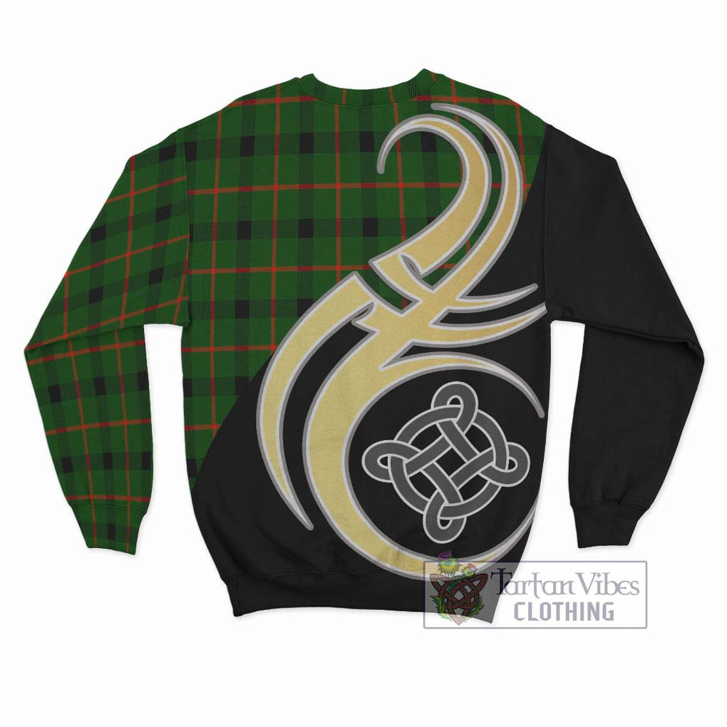 Kincaid Modern Tartan Sweatshirt with Family Crest and Celtic Symbol Style - Tartan Vibes Clothing