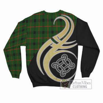 Kincaid Modern Tartan Sweatshirt with Family Crest and Celtic Symbol Style