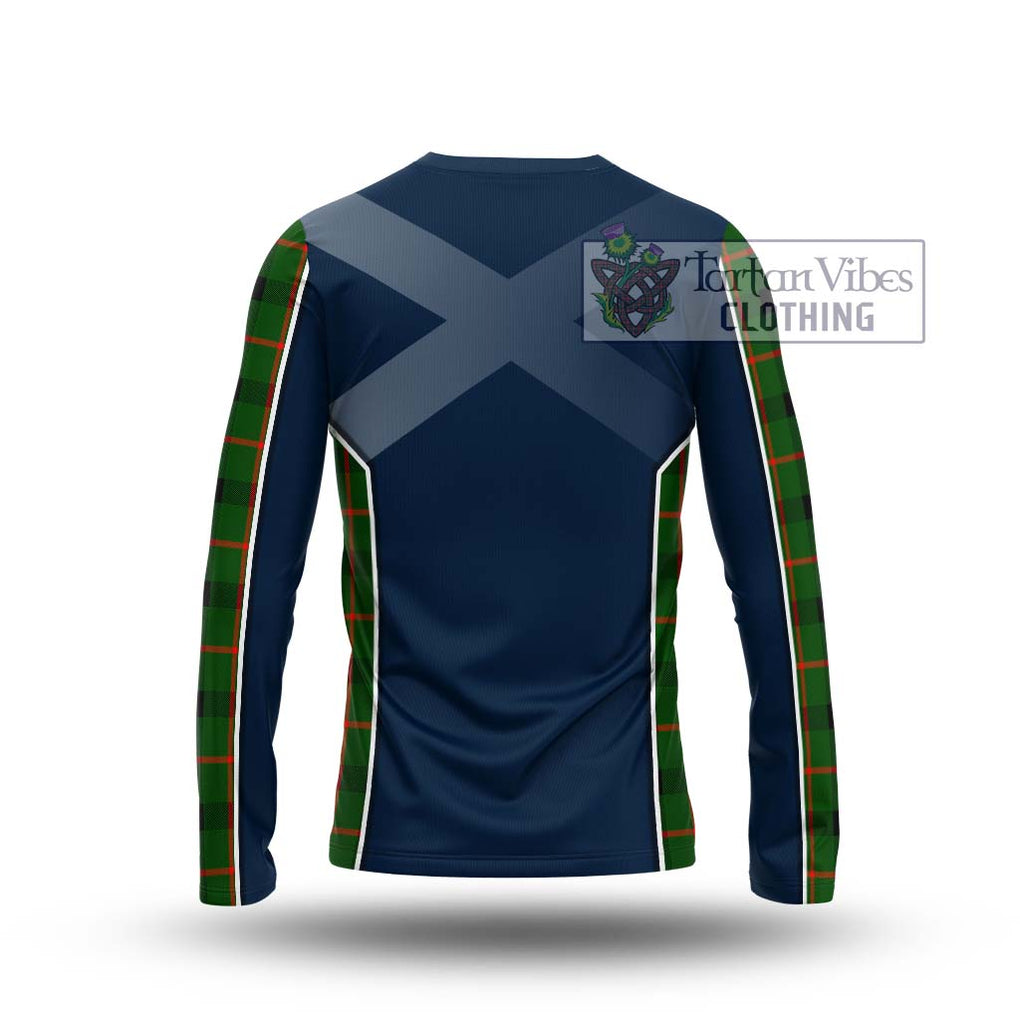 Kincaid Modern Tartan Long Sleeve T-Shirt with Family Crest and Lion Rampant Vibes Sport Style - Tartan Vibes Clothing