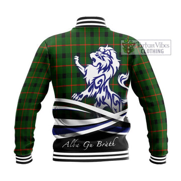 Kincaid Modern Tartan Baseball Jacket with Alba Gu Brath Regal Lion Emblem