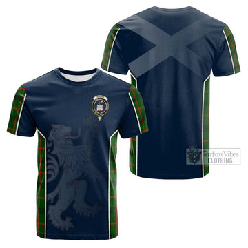 Kincaid Modern Tartan Cotton T-shirt with Family Crest and Lion Rampant Vibes Sport Style