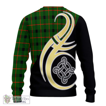 Kincaid Modern Tartan Ugly Sweater with Family Crest and Celtic Symbol Style