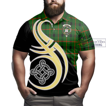 Kincaid Modern Tartan Polo Shirt with Family Crest and Celtic Symbol Style
