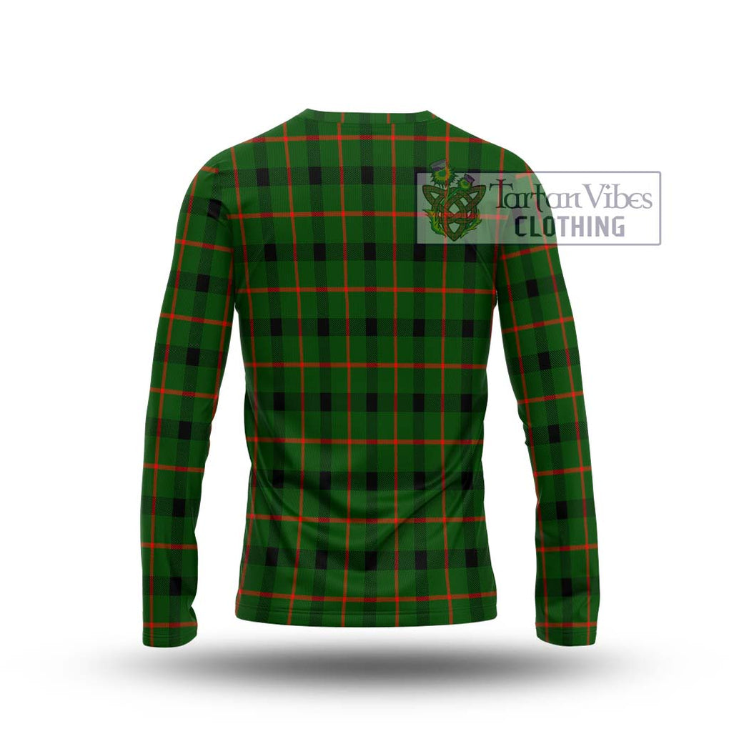 Kincaid Modern Tartan Long Sleeve T-Shirt with Family Crest DNA In Me Style - Tartanvibesclothing Shop