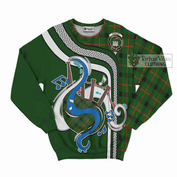 Kincaid Modern Tartan Sweatshirt with Epic Bagpipe Style