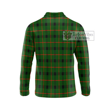 Kincaid Modern Tartan Long Sleeve Polo Shirt with Family Crest DNA In Me Style