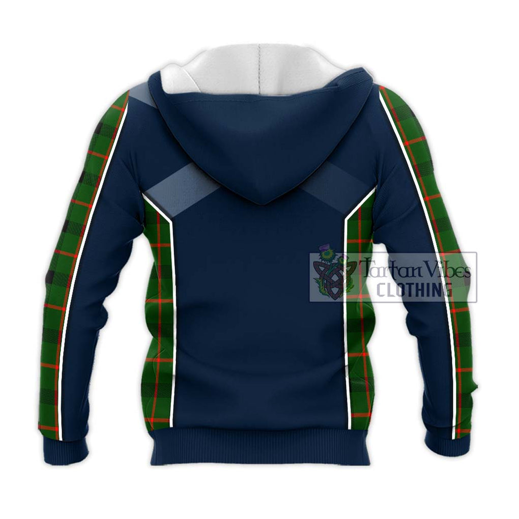 Kincaid Modern Tartan Knitted Hoodie with Family Crest and Lion Rampant Vibes Sport Style - Tartan Vibes Clothing