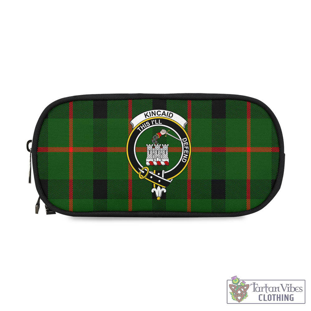 Tartan Vibes Clothing Kincaid Modern Tartan Pen and Pencil Case with Family Crest