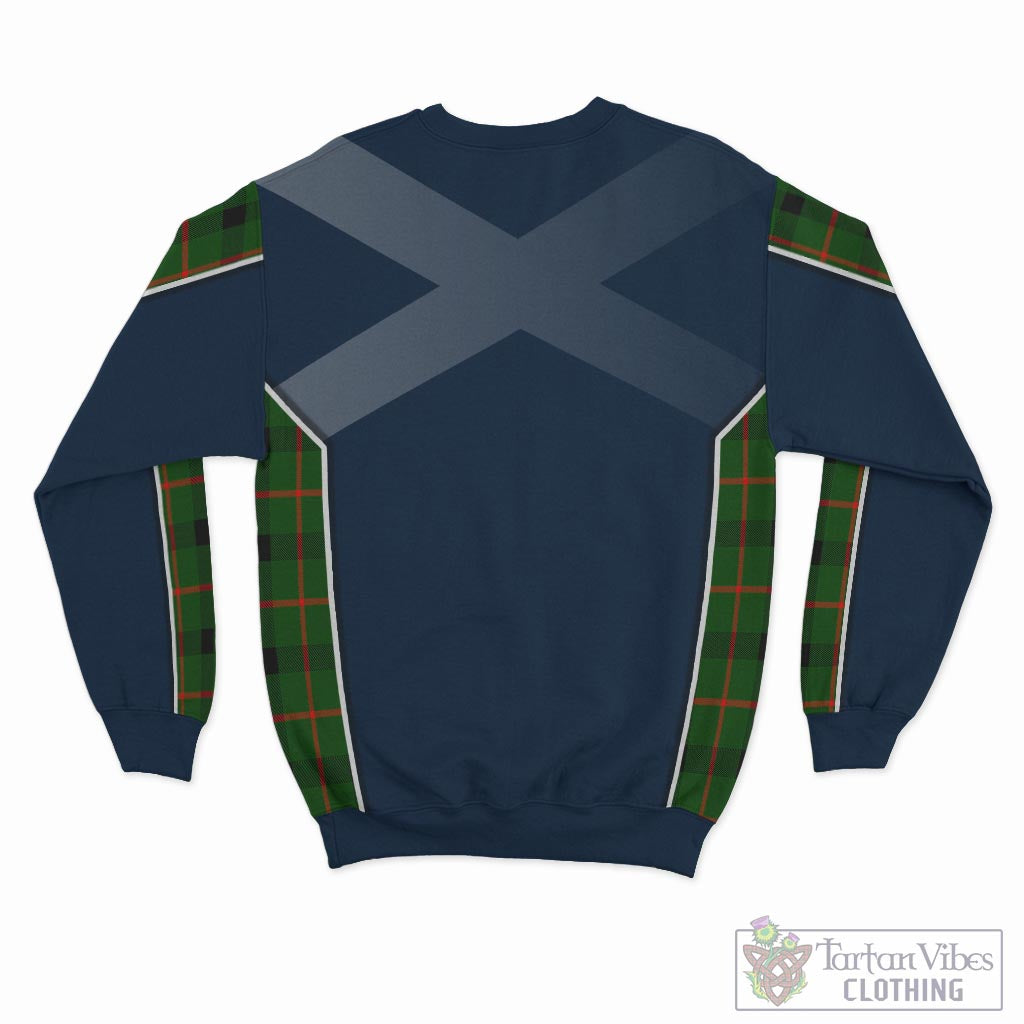 Tartan Vibes Clothing Kincaid Modern Tartan Sweatshirt with Family Crest and Scottish Thistle Vibes Sport Style