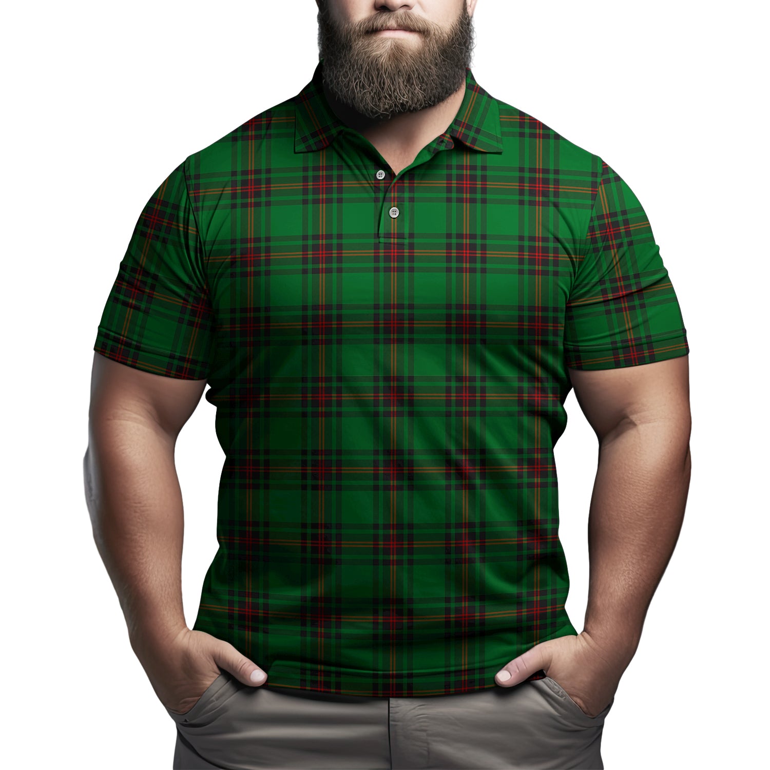 Kinloch Tartan Mens Polo Shirt Kid - Tartan Vibes Clothing