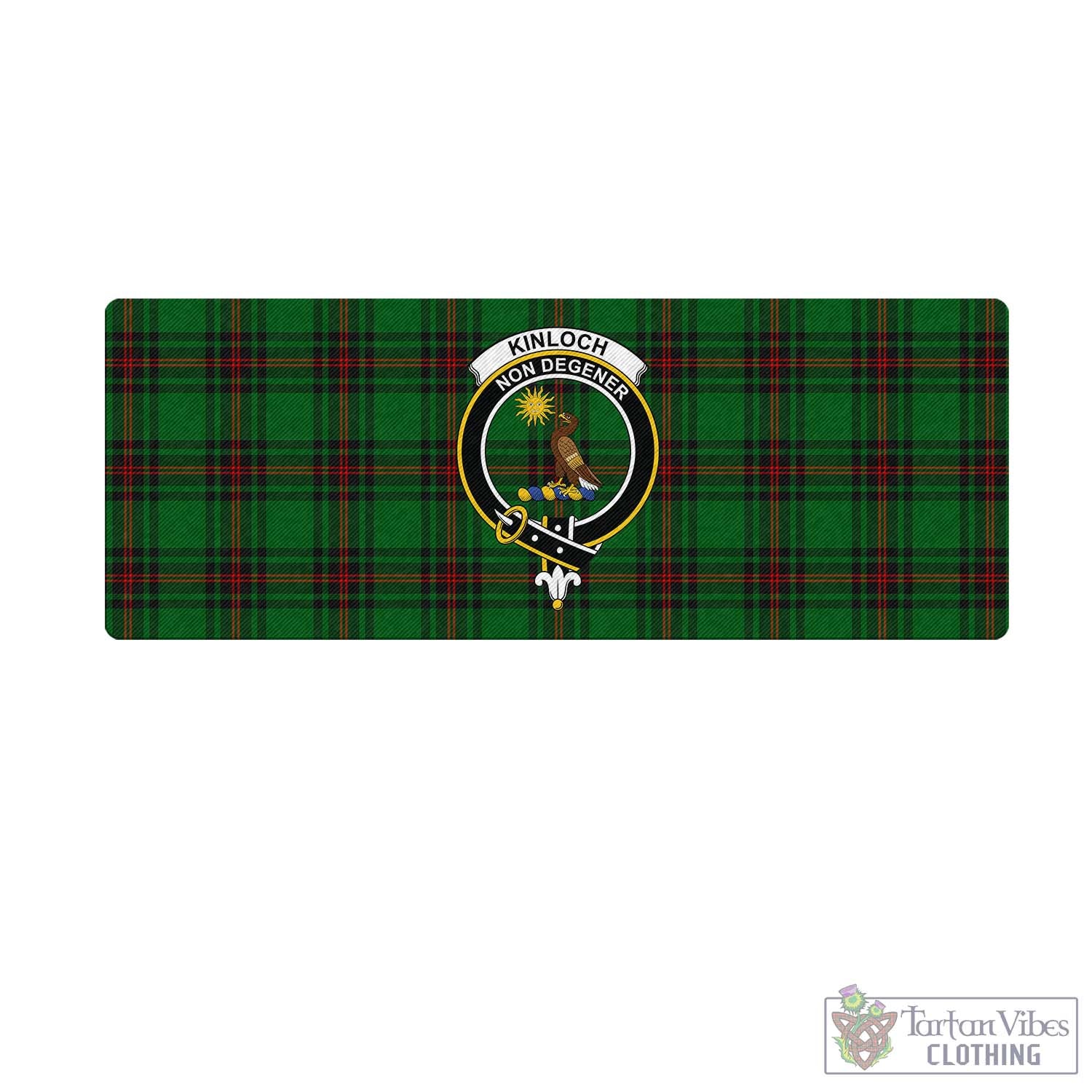 Tartan Vibes Clothing Kinloch Tartan Mouse Pad with Family Crest