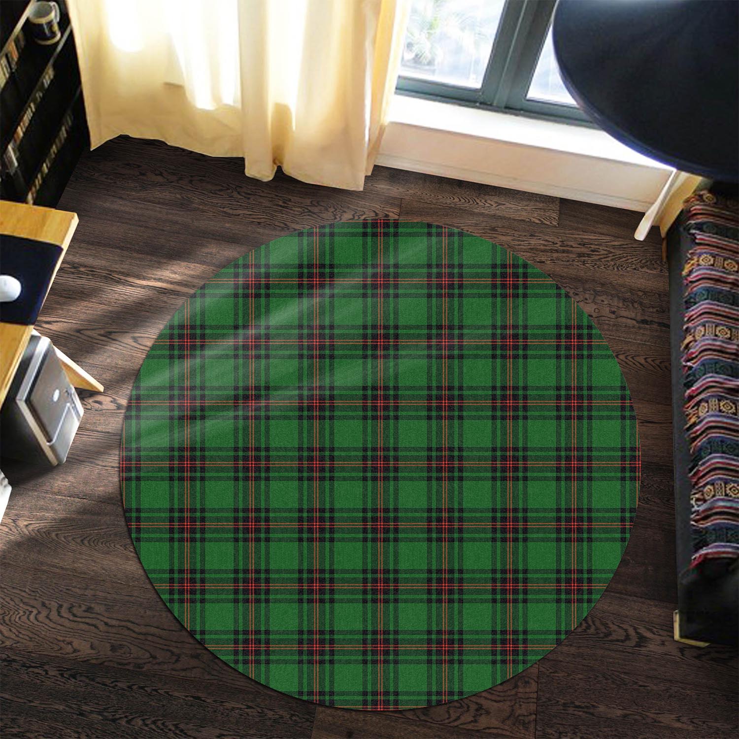 kinloch-tartan-round-rug