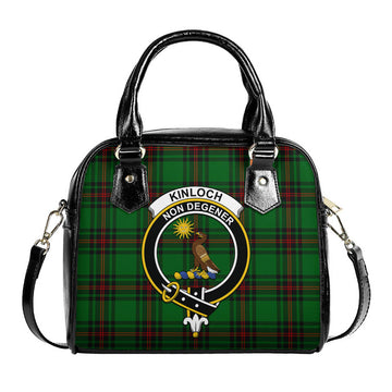 Kinloch Tartan Shoulder Handbags with Family Crest