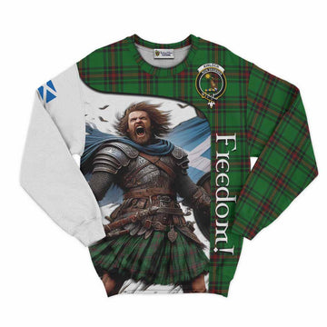 Kinloch Crest Tartan Sweatshirt Inspired by the Freedom of Scottish Warrior