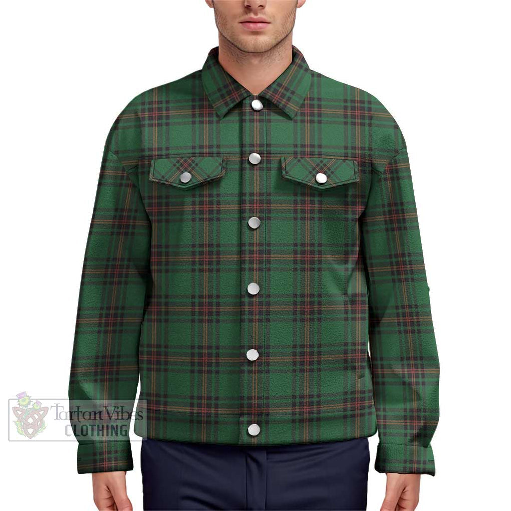 Kinloch Tartan Unisex Lapel Cotton Jacket Unisex - Tartan Vibes Clothing