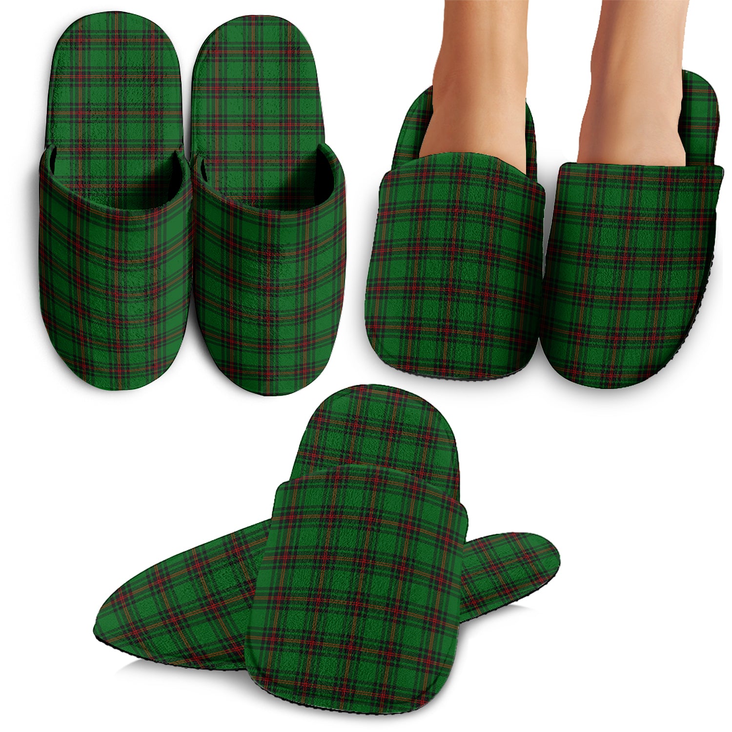 Kinloch Tartan Home Slippers - Tartanvibesclothing