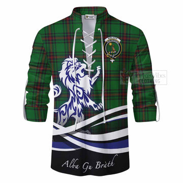 Kinloch Tartan Ghillie Kilt Shirt with Alba Gu Brath Regal Lion Emblem