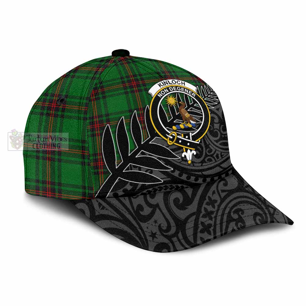 Tartan Vibes Clothing Kinloch Tartan Classic Cap with New Zealand Silver Fern Half Style