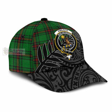 Kinloch Tartan Classic Cap with New Zealand Silver Fern Half Style