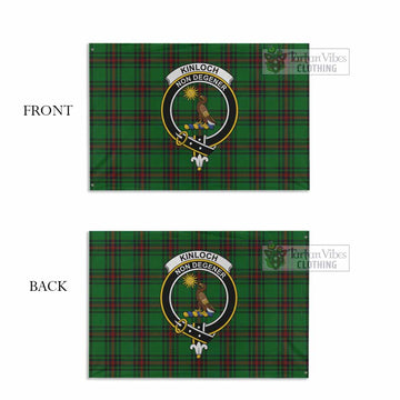 Kinloch Tartan House Flag with Family Crest