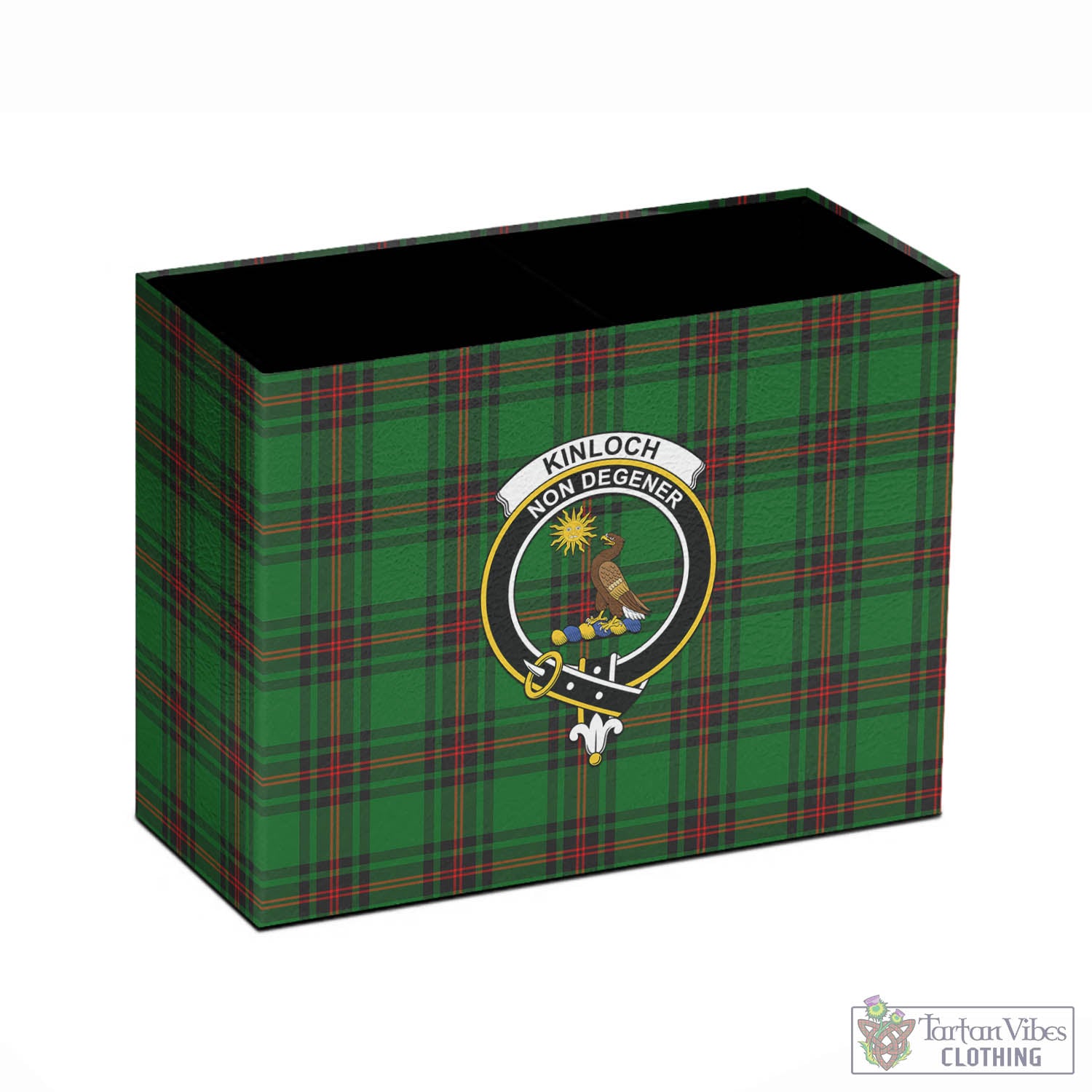 Tartan Vibes Clothing Kinloch Tartan Pen Holder with Family Crest