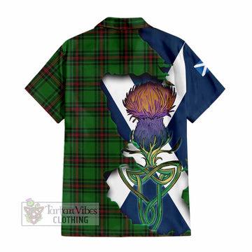 Kinloch Tartan Family Crest Hawaiian Shirt Scottish Thistle Celtic Inspired - Tartan Vibes Clothing