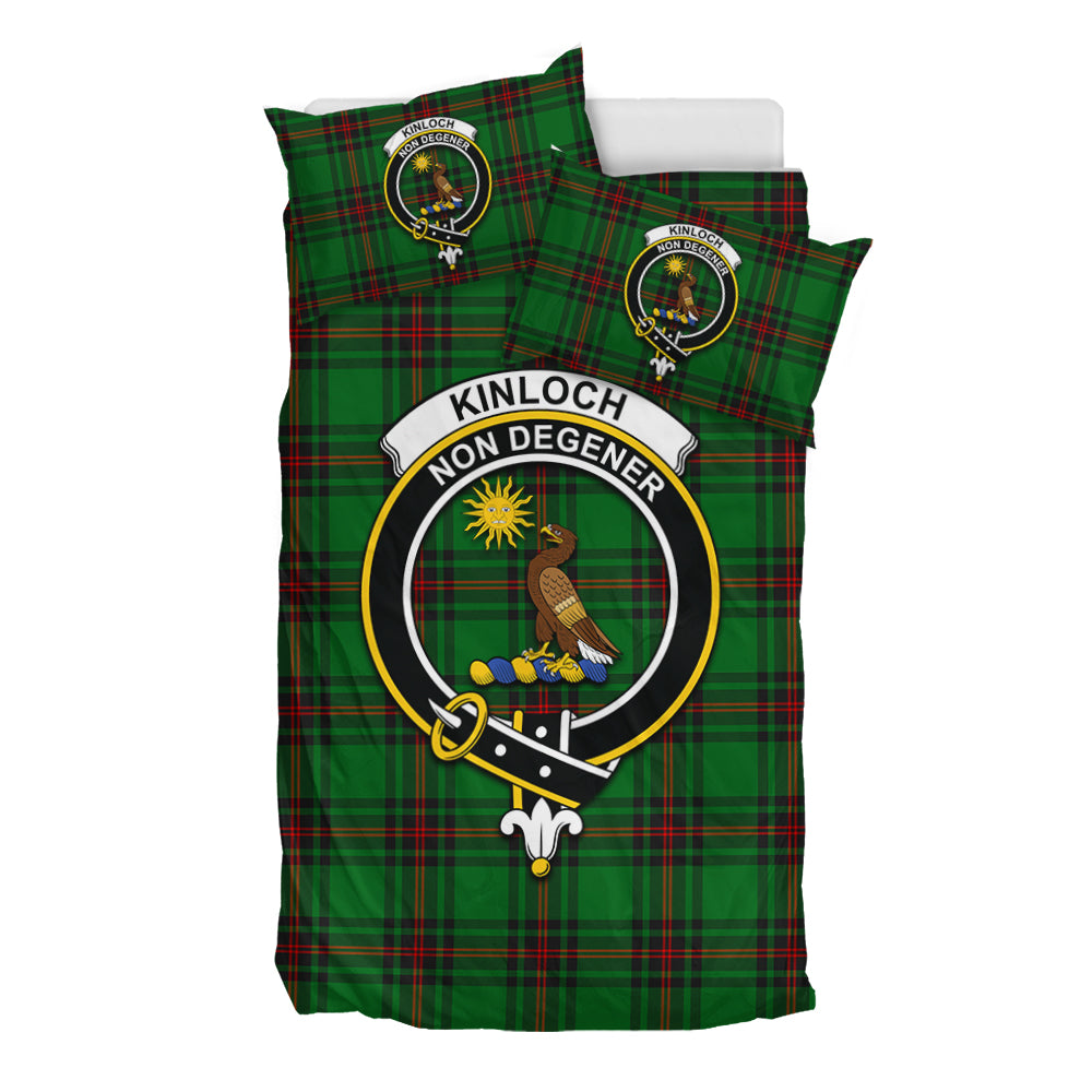 Kinloch Tartan Bedding Set with Family Crest - Tartan Vibes Clothing