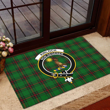 Kinloch Tartan Door Mat with Family Crest